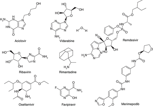 Figure 1. Known antiviral drugs.