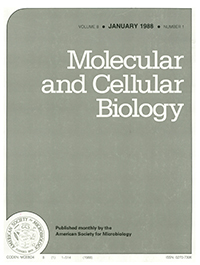 Cover image for Molecular and Cellular Biology, Volume 8, Issue 1, 1988