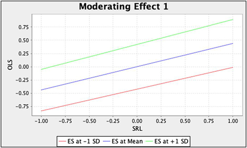 Figure 3 The moderation effect.