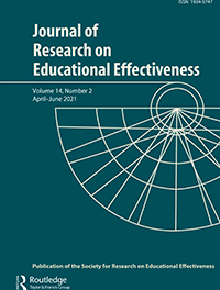 Cover image for Journal of Research on Educational Effectiveness, Volume 14, Issue 2, 2021