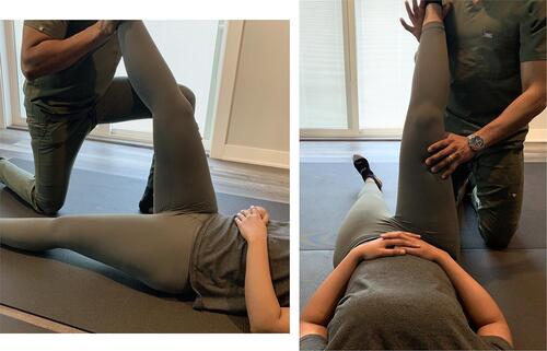 Figure 5 Passive hamstring stretch.