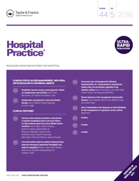 Cover image for Hospital Practice, Volume 44, Issue 5, 2016