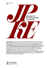 Cover image for Journal of Post Keynesian Economics, Volume 44, Issue 4, 2021