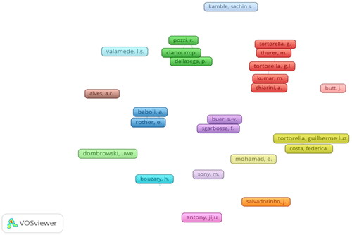 Figure 9. Coauthorship cluster network.