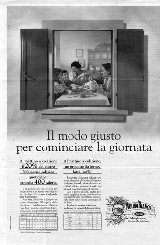 Figure 3. Mulino Bianco advertising, print, 1992.