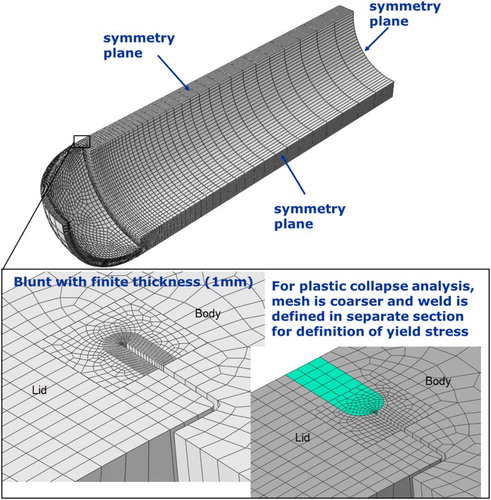 Figure 3. Mesh used for the canister design shown in Figure 2 [Citation10].