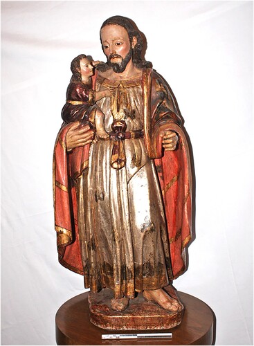 Figure 2. Unknown Artist. San José, n.d. [colonial period]. Sculpture, wood with polychrome. Museo de las Culturas de Oaxaca, Exconvento de Santo Domingo de Guzmán, INAH, Mexico.