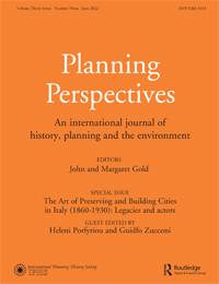 Cover image for Planning Perspectives, Volume 37, Issue 3, 2022