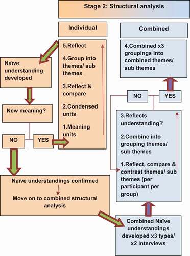 Figure 3. Model component – stage two: modified structural analysis