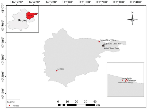 Figure 2. The location of simatai new village.