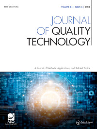 Cover image for Journal of Quality Technology, Volume 54, Issue 5, 2022