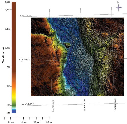 Figure 9. DSM obtained from Pléiades-HR imagery with DATE plug-in.