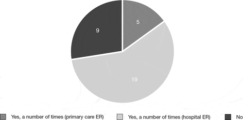 Figure 3. Patient contacts with emergency care