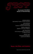 Cover image for Journal of the British Society for Phenomenology, Volume 36, Issue 1, 2005