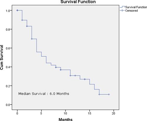Figure 1 Cumulative Survival of All Patients.