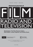Cover image for Historical Journal of Film, Radio and Television, Volume 34, Issue 1, 2014