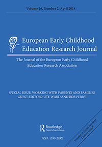 Cover image for European Early Childhood Education Research Journal, Volume 26, Issue 2, 2018
