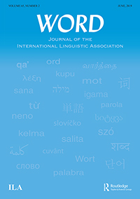 Cover image for WORD, Volume 65, Issue 2, 2019