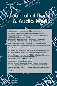 Cover image for Journal of Radio & Audio Media, Volume 25, Issue 2, 2018