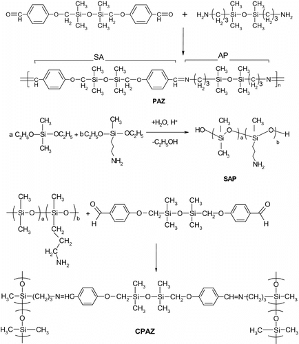 Scheme 1 Synthesis of the macromolecular ligands.