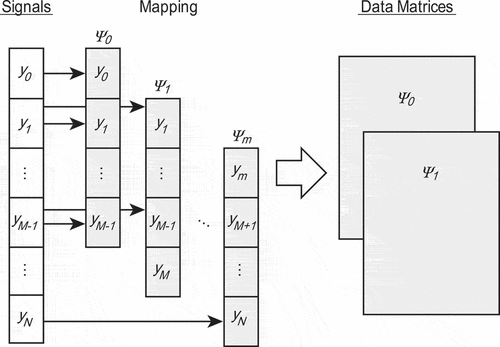 Figure 2. A method of creating a matrix for DMD from the CP signals.