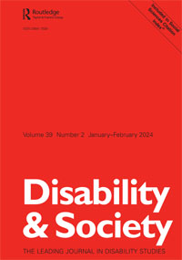 Cover image for Disability & Society, Volume 39, Issue 2, 2024
