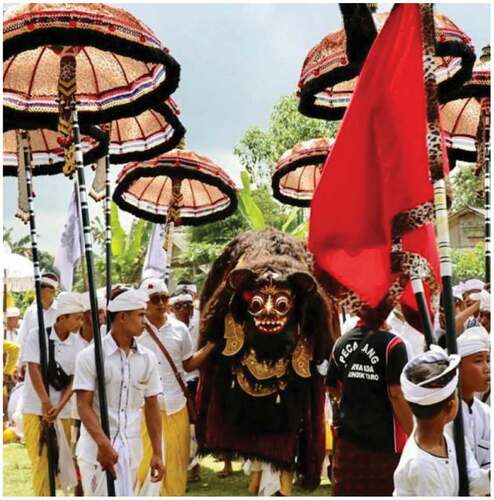 Figure 2. Kriya bebali Barong Ket is sacred to the people (Bali Tribune, Citation2018)