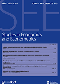 Cover image for Studies in Economics and Econometrics, Volume 44, Issue 3, 2020