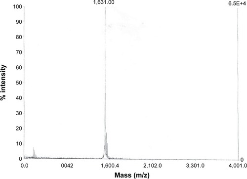 Figure 2 Liquid chromatography–mass spectrometry data of STR-HK.