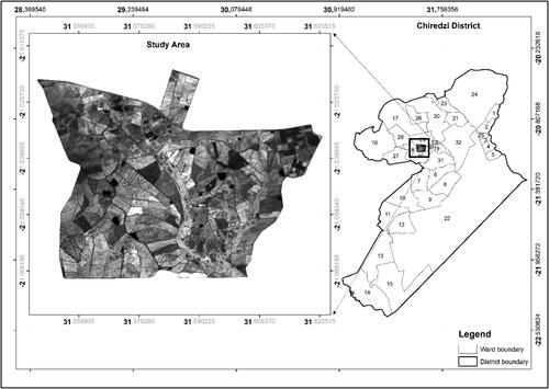 Figure 1. Map of the study area showing the location of Hippo Valley Estate in the administrative district of Chiredzi in Zimbabwe.