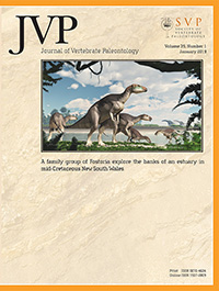 Cover image for Journal of Vertebrate Paleontology, Volume 39, Issue 1, 2019