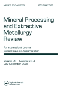 Cover image for Mineral Processing and Extractive Metallurgy Review, Volume 37, Issue 5, 2016