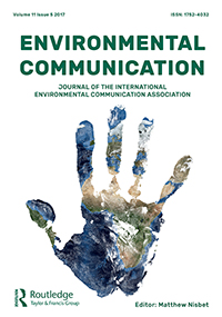 Cover image for Environmental Communication, Volume 11, Issue 5, 2017