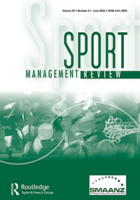 Cover image for Sport Management Review, Volume 25, Issue 3, 2022