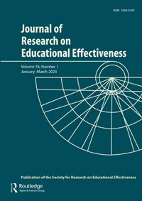Cover image for Journal of Research on Educational Effectiveness, Volume 16, Issue 1, 2023
