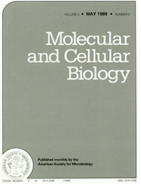 Cover image for Molecular and Cellular Biology, Volume 9, Issue 5, 1989
