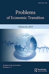 Cover image for Problems of Economic Transition, Volume 61, Issue 1-3, 2019