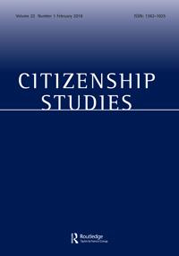 Cover image for Citizenship Studies, Volume 22, Issue 1, 2018