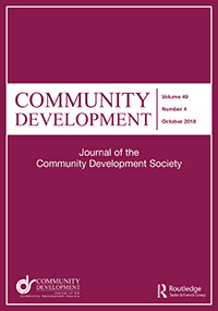 Cover image for Community Development, Volume 49, Issue 4, 2018