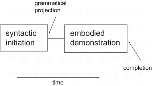 FIGURE 1 The basic syntactic-bodily unit.