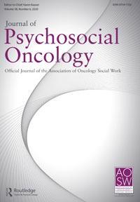 Cover image for Journal of Psychosocial Oncology, Volume 38, Issue 6, 2020