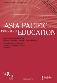 Cover image for Asia Pacific Journal of Education, Volume 36, Issue 3, 2016