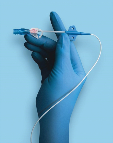 Figure 4. Hydrophilic biomaterial used in the HydroPICC and HydroMID. Used with permission of Access Vascular, Inc.