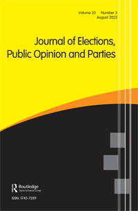 Cover image for Journal of Elections, Public Opinion and Parties, Volume 32, Issue 3, 2022