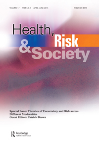 Cover image for Health, Risk & Society, Volume 17, Issue 3-4, 2015