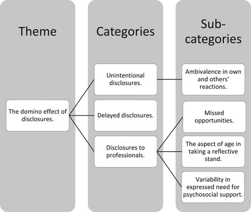 Figure 1. An illustration of the themes, categories, and sub-categories identified in the present study.