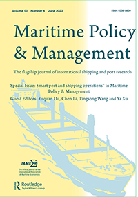 Cover image for Maritime Policy & Management, Volume 50, Issue 4, 2023