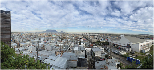 Figure 3. Dunoon, Cape Town, with Table Mountain in the distance, 2023. Photograph by Nicholas Coetzer.