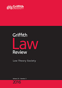 Cover image for Griffith Law Review, Volume 25, Issue 3, 2016
