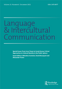 Cover image for Language and Intercultural Communication, Volume 21, Issue 6, 2021